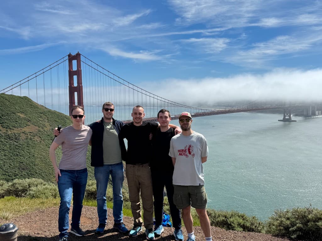 The Modeinspect team at the Golden Gate Bridge.