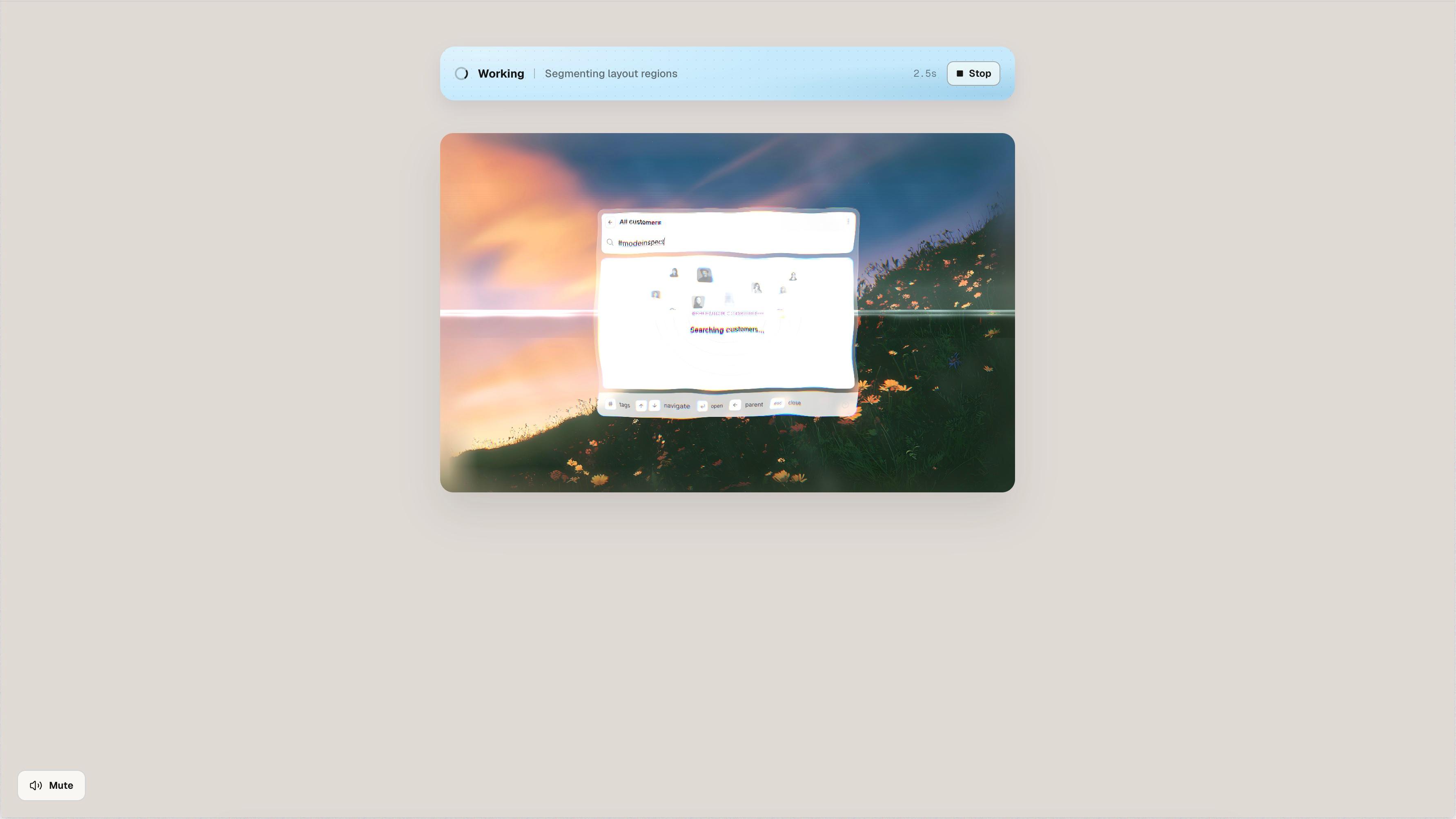 Screenshot Prompt Analyzer, built with Modeinspect