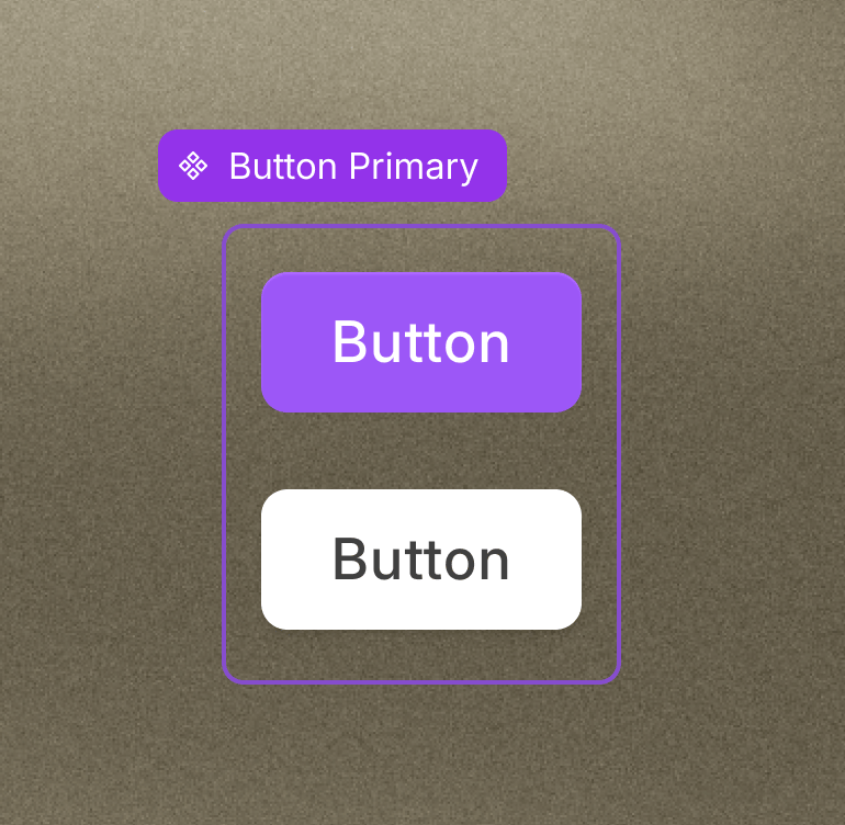 Design system rendered 1:1 in a prototype