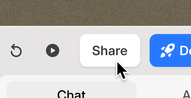 Sharing a prototype with a preview link